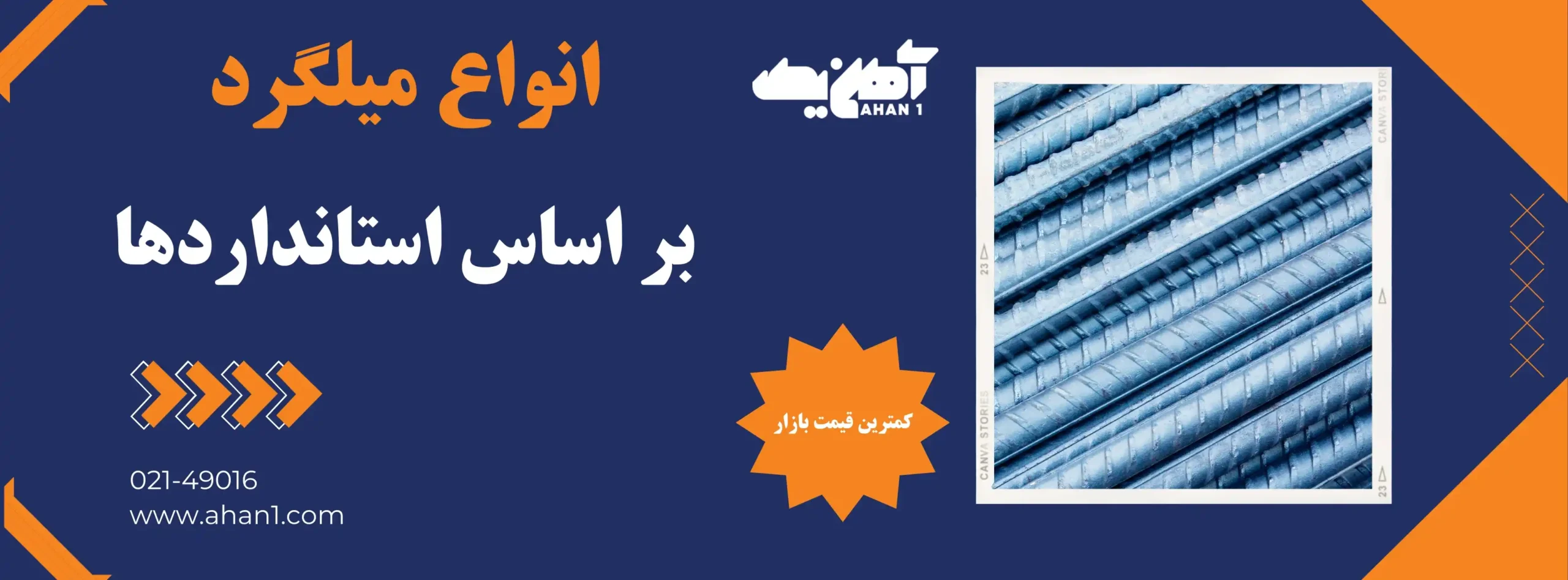 انواع میلگرد براساس استاندارد 