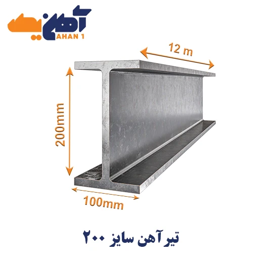 beams-size-20-200mm-1.webp تیرآهن سایز 20 ذوب آهن - تصویر 1