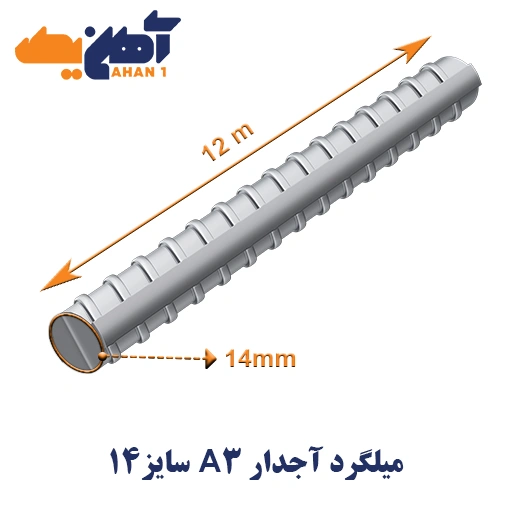 rebar-mianeh-14-1.webp ميلگرد آجدار سايز 14 میانه - تصویر 1